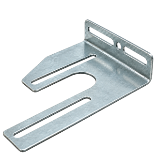 Seksiyonel Kapı Rulmansız Yatak Plakası – 76–152 mm, Sağ