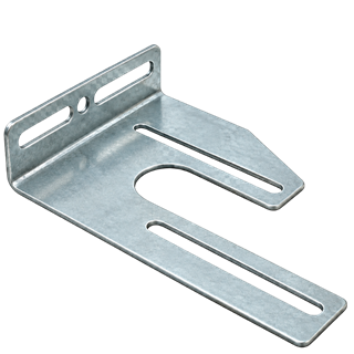 Seksiyonel Kapı Rulmansız Yatak Plakası – 76–152 mm, Sol