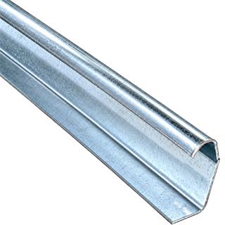 Seksiyonel Kapı Galvanizli Düz Rayı – 53,5 × 26 × 2 mm, 4,5 Metre
