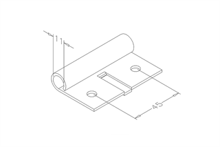 Seksiyonel Kapı Tekerlek Taşıyıcı 2,5mm