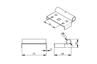Seksiyonel Tekerlek Taşıyıcı 2mm