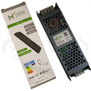 Trafo 24V 10A (250W) Metal Kasa Güç Kaynağı