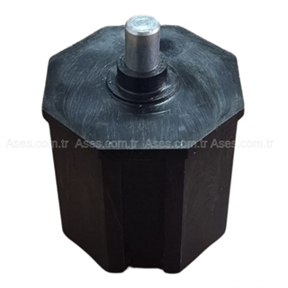 PVC Boru Başı 70 mm – L=70 mm, 12 mm Pimli