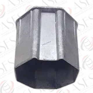 70 mm Alüminyum Sekizgen Boru Başı Pimli