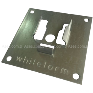 Rulmanlı Plaket Kare 100x100x2mm - 42x12mm Çelik Rulman