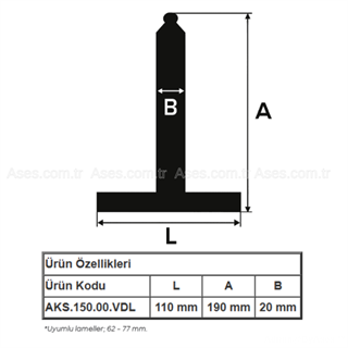 190 mm Kepenk Çelik Askı (5 adet)