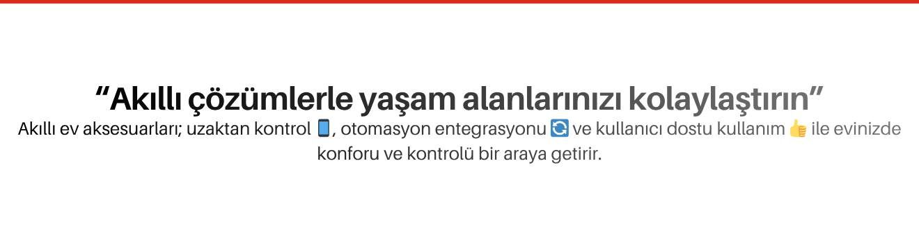 Akıllı Ev Aksesuarları