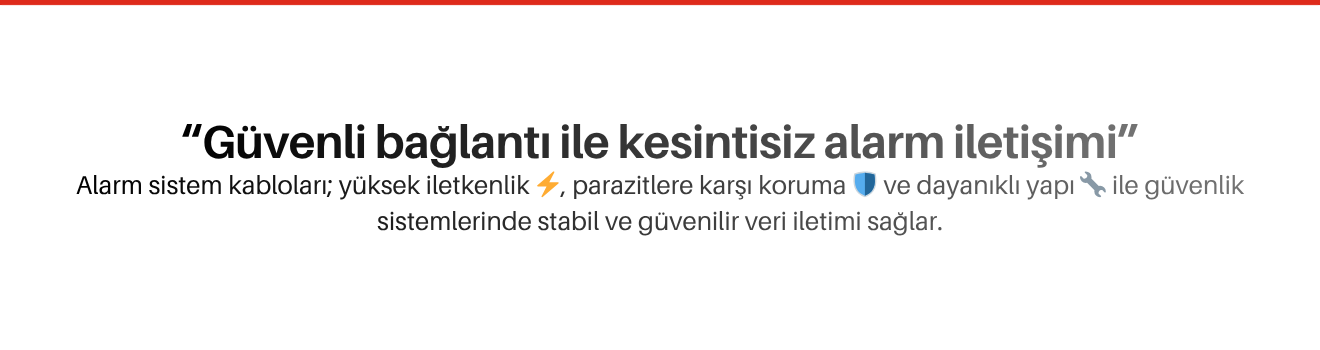 Alarm Sistem Kabloları