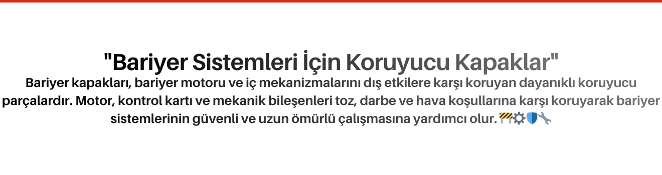 Bariyer Kapakları