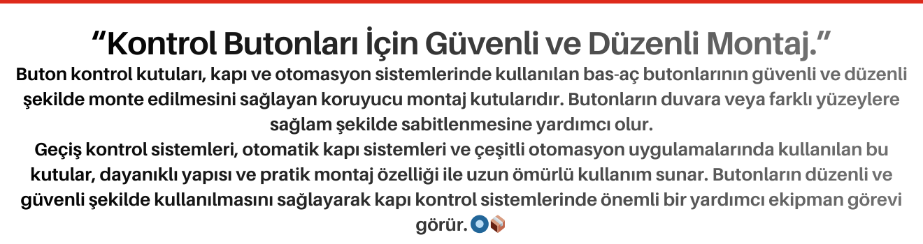 Buton Kontrol Kutuları
