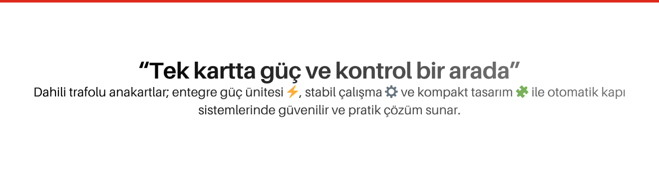 Dahili Trafolu Anakartlar