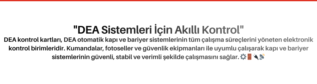 DEA Kontrol Kartları