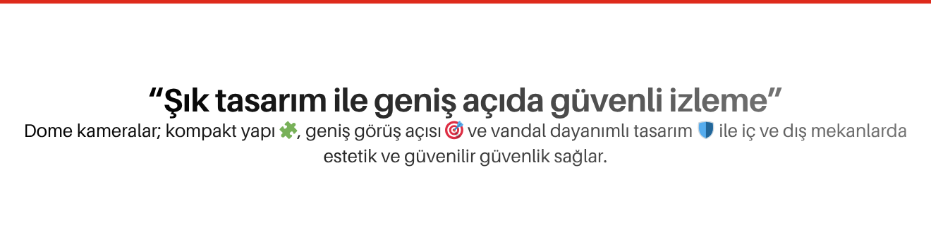 Dome Kameralar