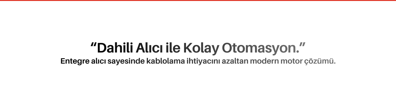 Entegre Alıcılı Motorlar Otomatik Kapı Motoru Sistemleri