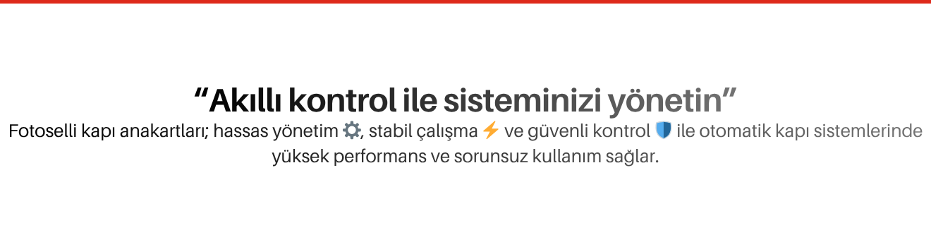 Fotoselli Kapı Anakartları
