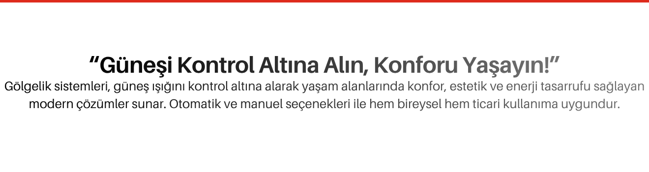 Gölgelik Sistemleri