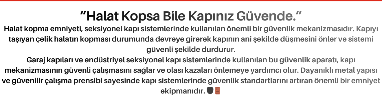 Halat Kopma Emniyeti