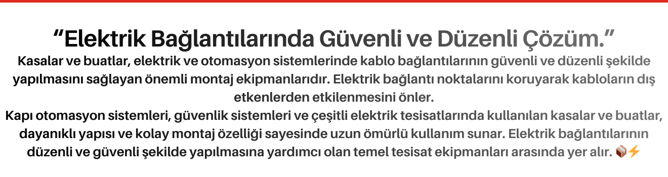Kasalar ve Buatlar