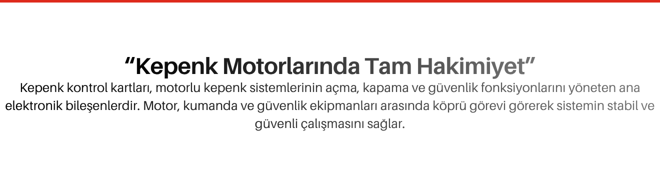 Kepenk Kontrol Kartları