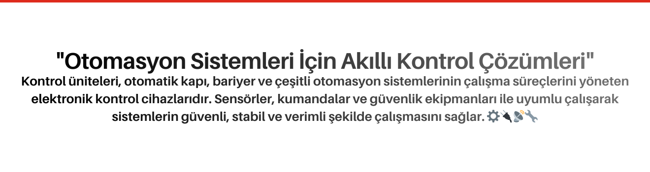 Kontrol Üniteleri
