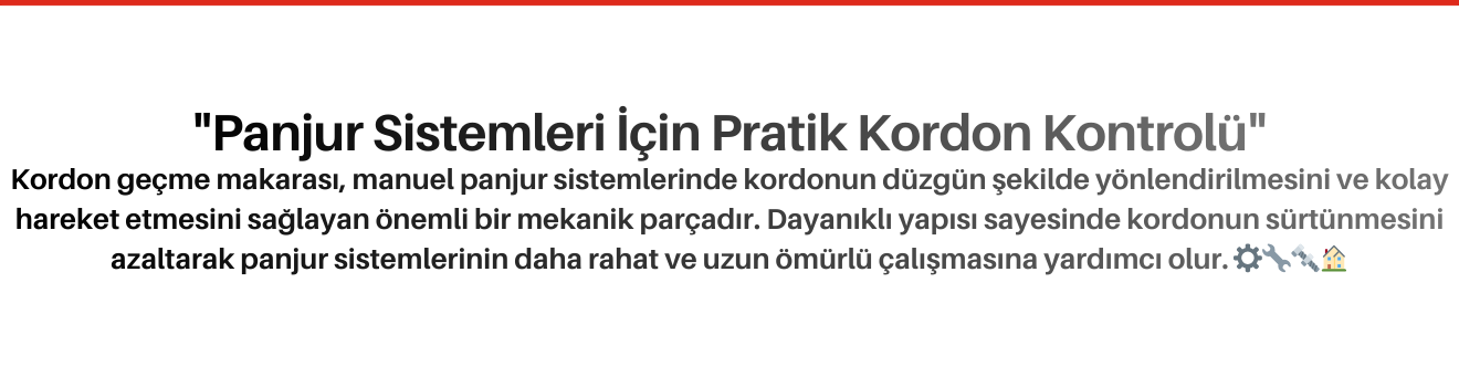 Kordon Geçme Makarası