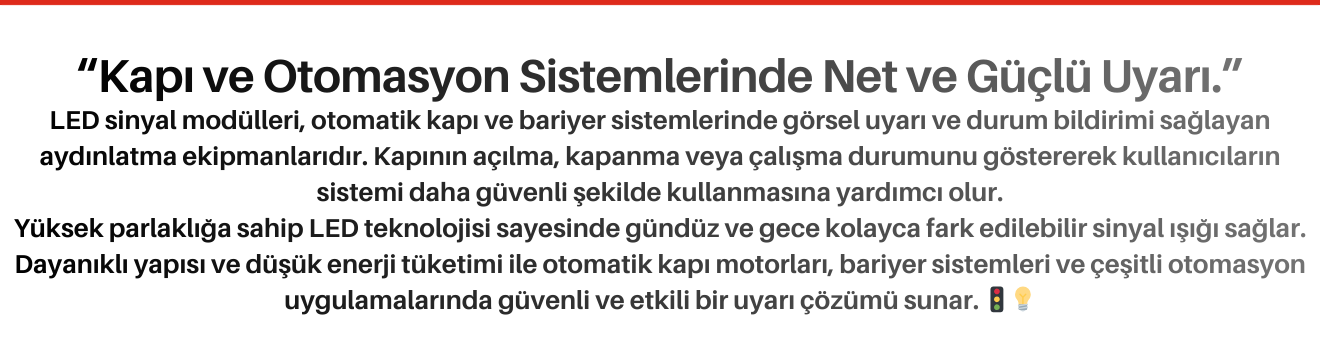 LED Sinyal Modülleri