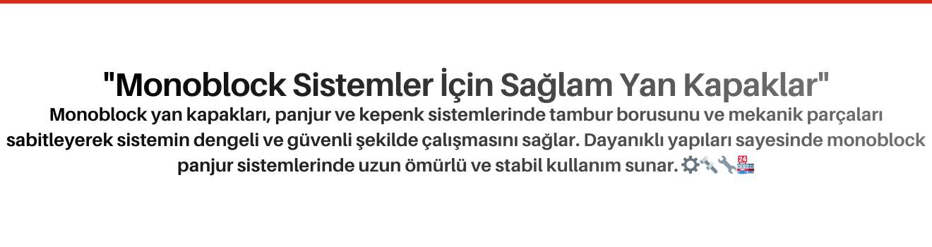 Monoblock Yan Kapakları