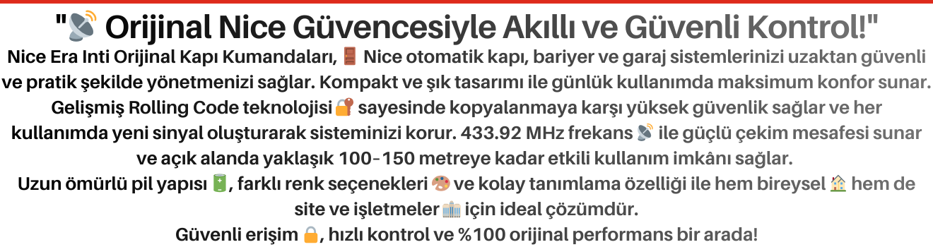 Nice Era Inti Kumandaları