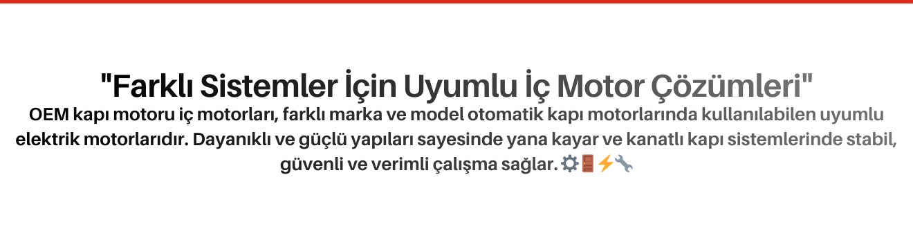 OEM Kapı Motoru İç Motorları