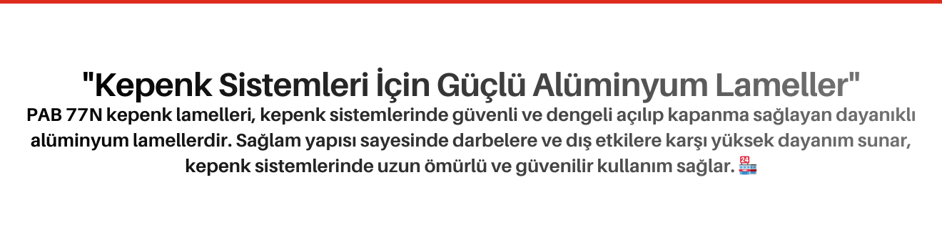 PAB 77N Kepenk Lamelleri