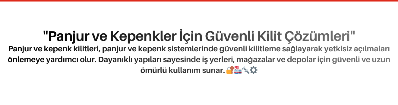Panjur ve Kepenk Kilitleri