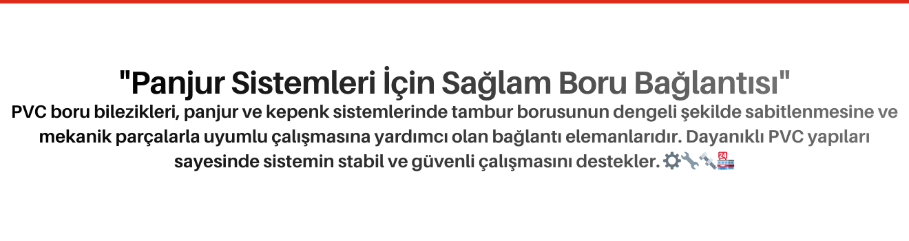 PVC Boru Bilezikleri