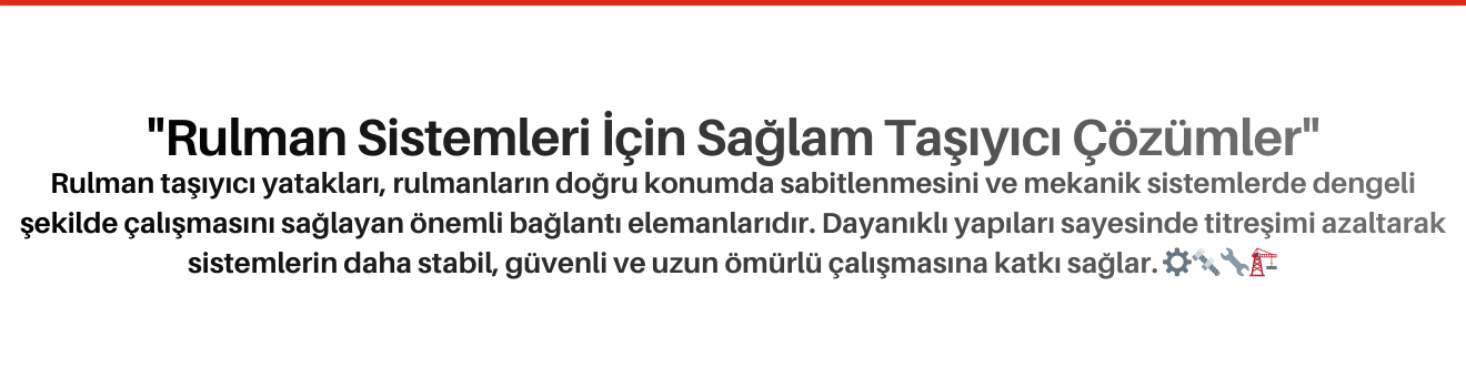 Rulman Taşıyıcı Yatakları