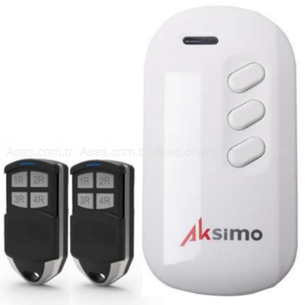 AksimoASM.OTM.ALC.334Aksimo Butonlu Mini Alıcı +4 Kanallı 2 Kumanda