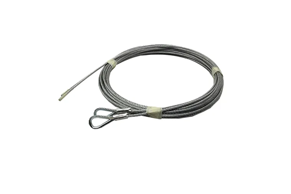 Garaj Kapısı Galvanizli Çelik Halat 6x19 3mm 2500mm