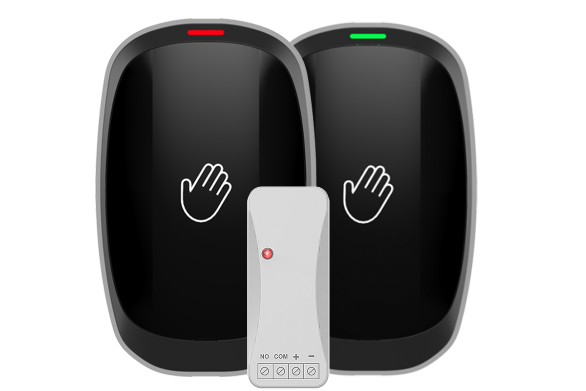 Kontal Set PES-Pilli Kablosuz Alıcılı El Sensörü Seti Siyah