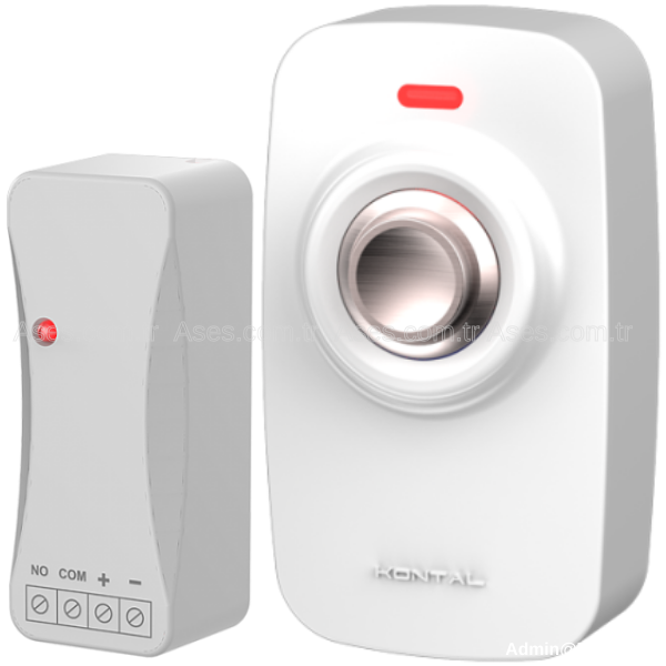 KontalASE.K213.01B.ST1Kontal KB-1 Kablosuz Buton + Pesa Alıcı (Beyaz)