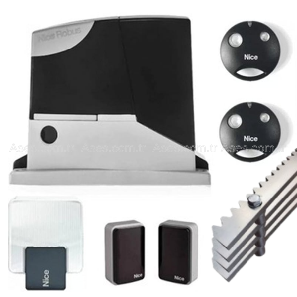 NİCERDKCER10 Nice Road 400 Kit Yana Kayar Kapı Motoru (Aksesuarlı Kit)