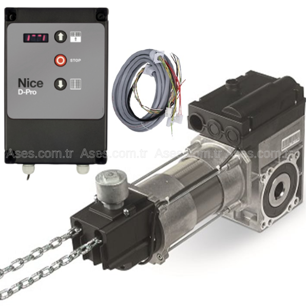 NiceSD 100 24 AUT KITNice SD100 D PRO Automatic Endüstriyel Seksiyonel Motor Seti