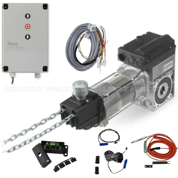 NiceSD 140 20 OPT KITNice SD140 Endüstriyel Seksiyonel Motor Seti (Opto Sensörlü)