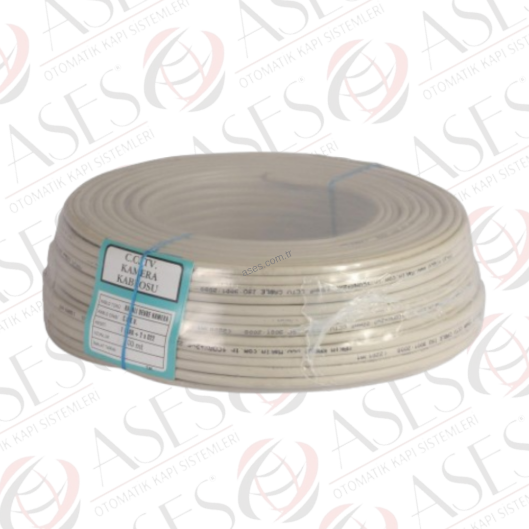 OEMASE.KBL.C1.2x0.22CCTV Kamera Kablosu Tam Bakır C1 2x0.22 2+1 100mt