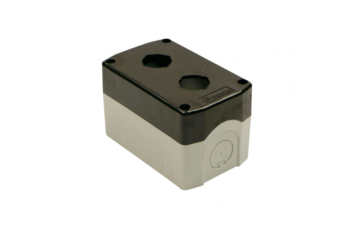 Plastik İkili Siyah Buton Kutusu