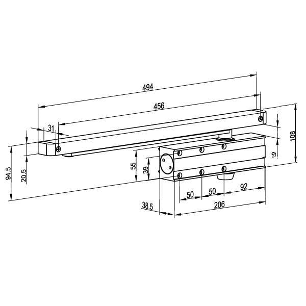 Servis Kapısı Otomatik Kapatıcı Hidrolik
