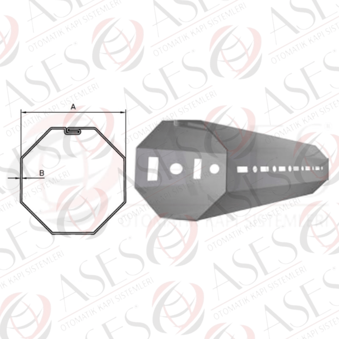 WHİTE FORMTB.040.00.050 40x0,50mm Sekizgen Panjur Sarım Borusu