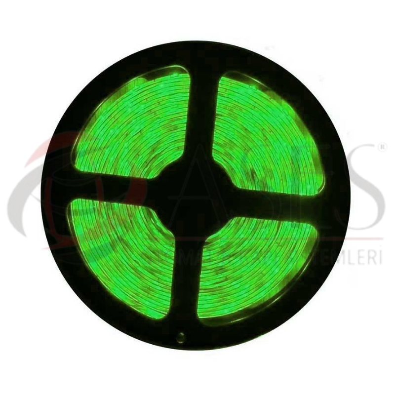 Yeşil Şerit Led Dış Mekan 5 Metre 10 Çip