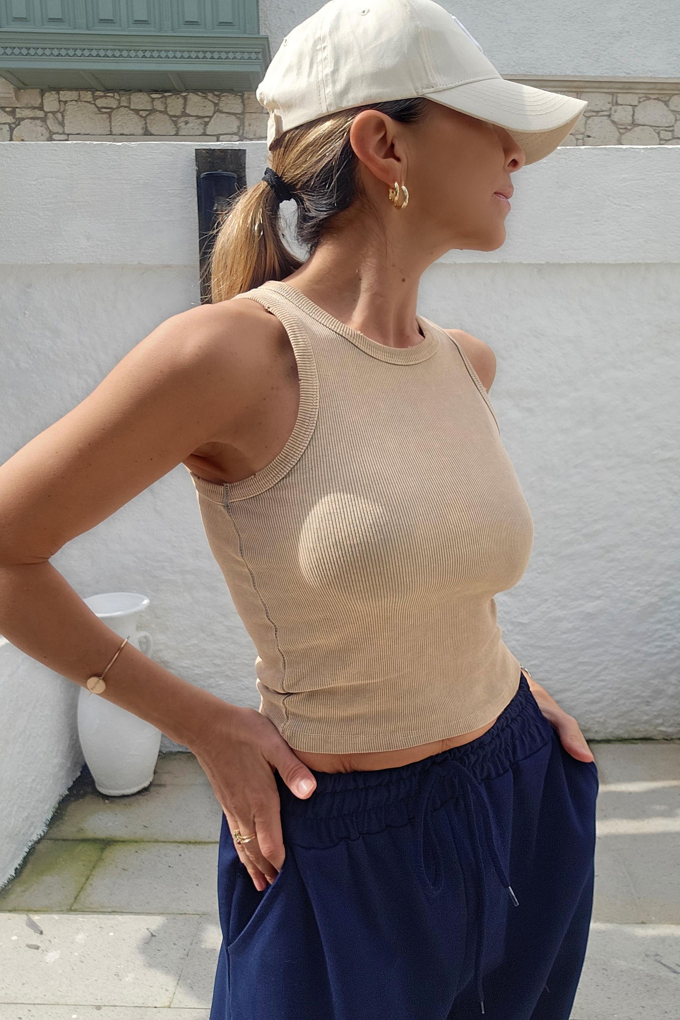 Pamuklu Halter Bluz