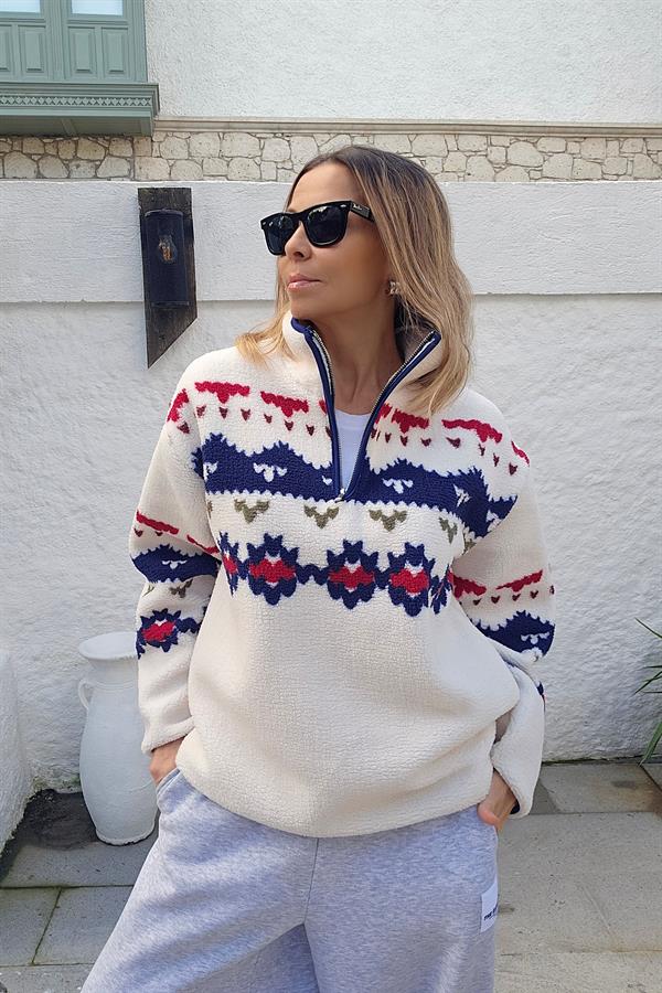Orjinal Marka Muadili Suni Yün Sweatshirt