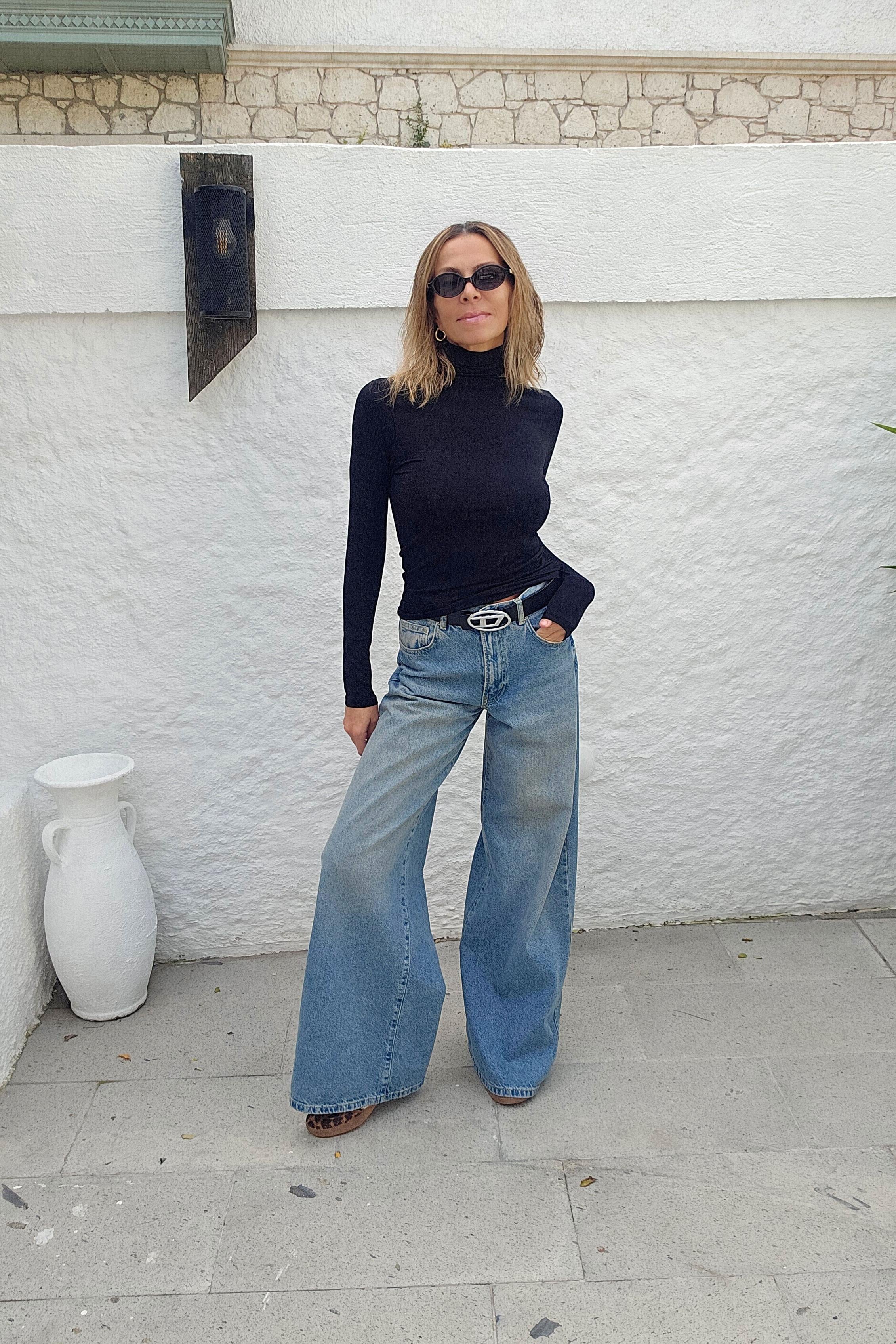 Palazzo Fit Jean Pantolon