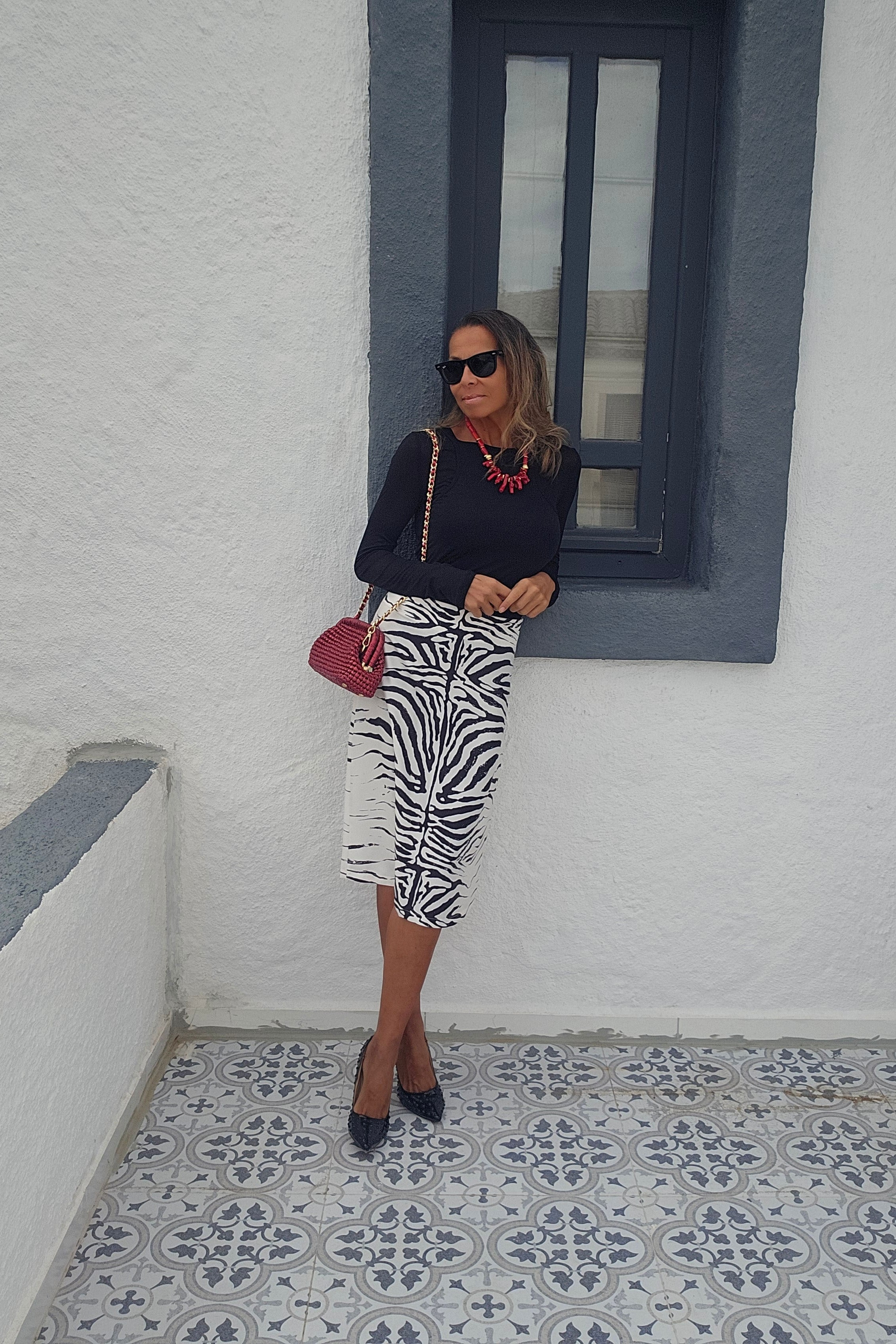 Zebra Desenli Etek · 3