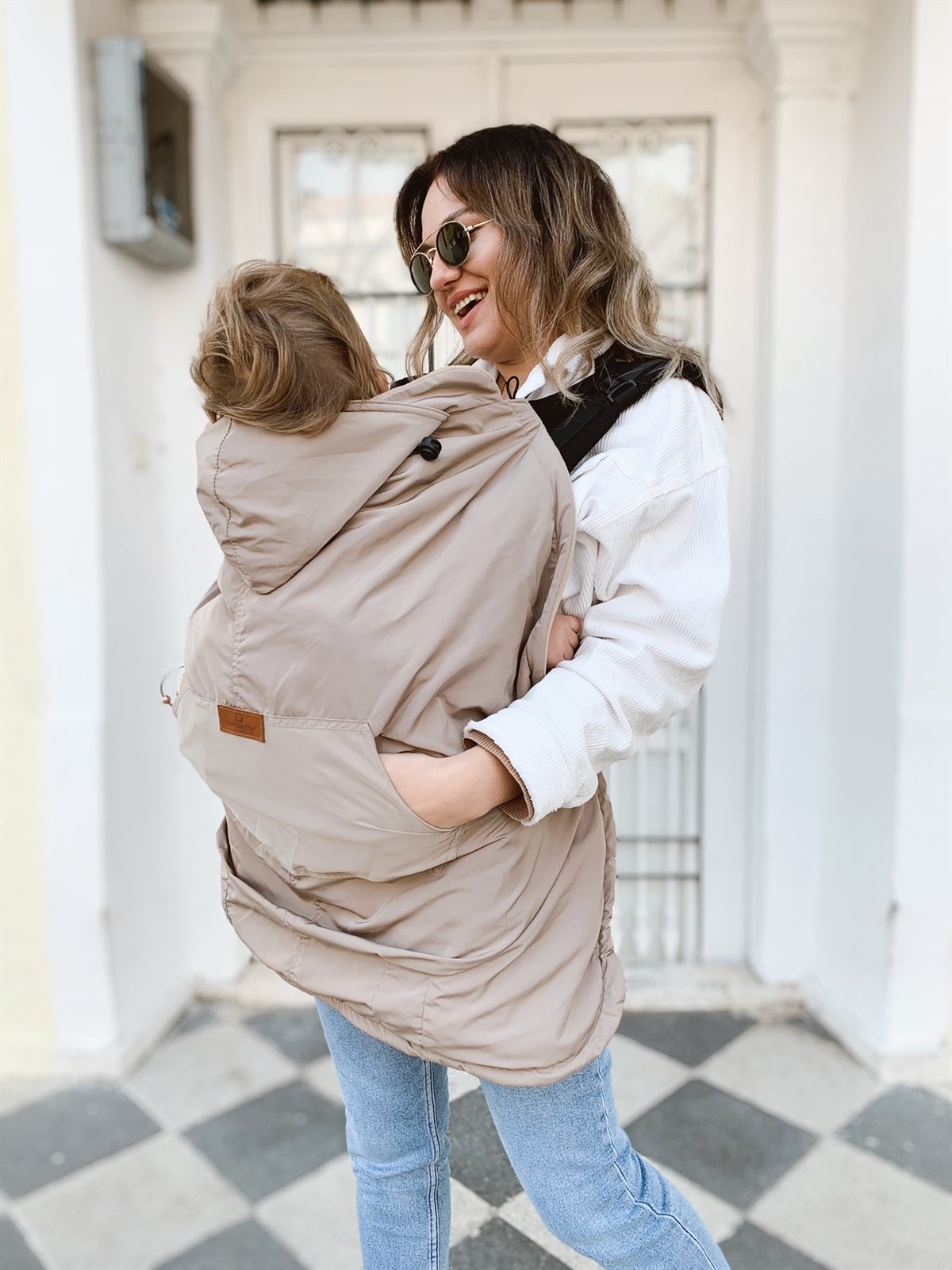 Karamel Bebek Kangurusu ve Puset Örtüsü